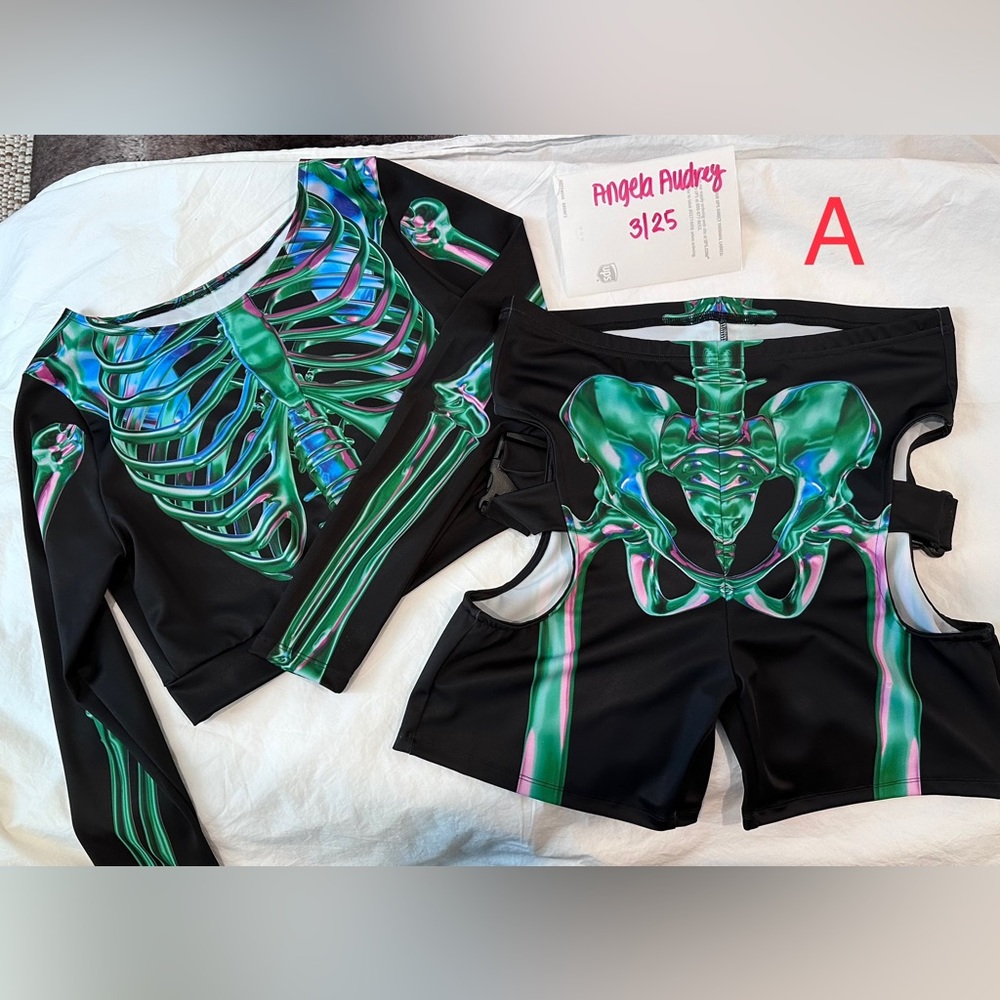 Rave Festival Devil Walking skeleton set